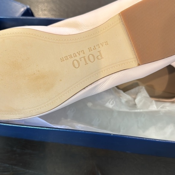 Girls Pink Pony Ballet Flats size 3 - Picture 3 of 4